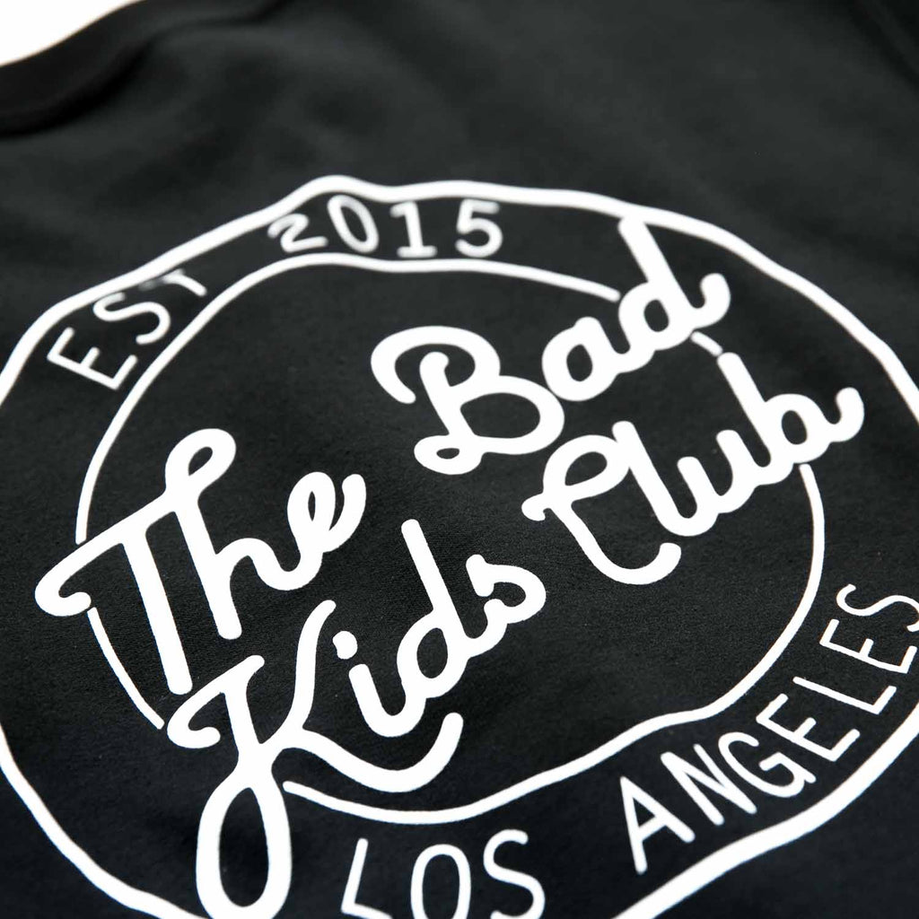 bad kids circle t-shirt - black