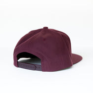 BAD DADS LEATHER PATCH SNAPBACK - MAROON