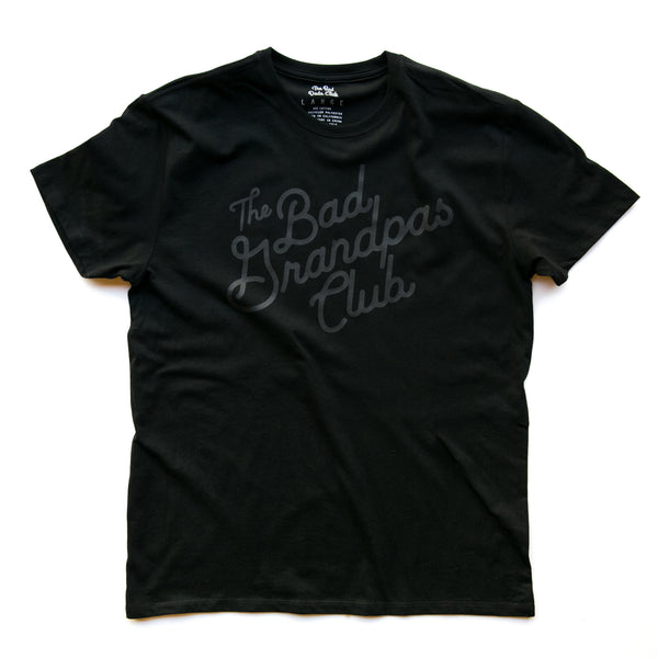 BAD GRANDPAS CLASSIC TILT T-SHIRT BLACKOUT