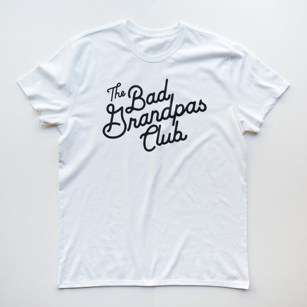 BAD GRANDPAS CLASSIC TILT T-SHIRT- WHITE