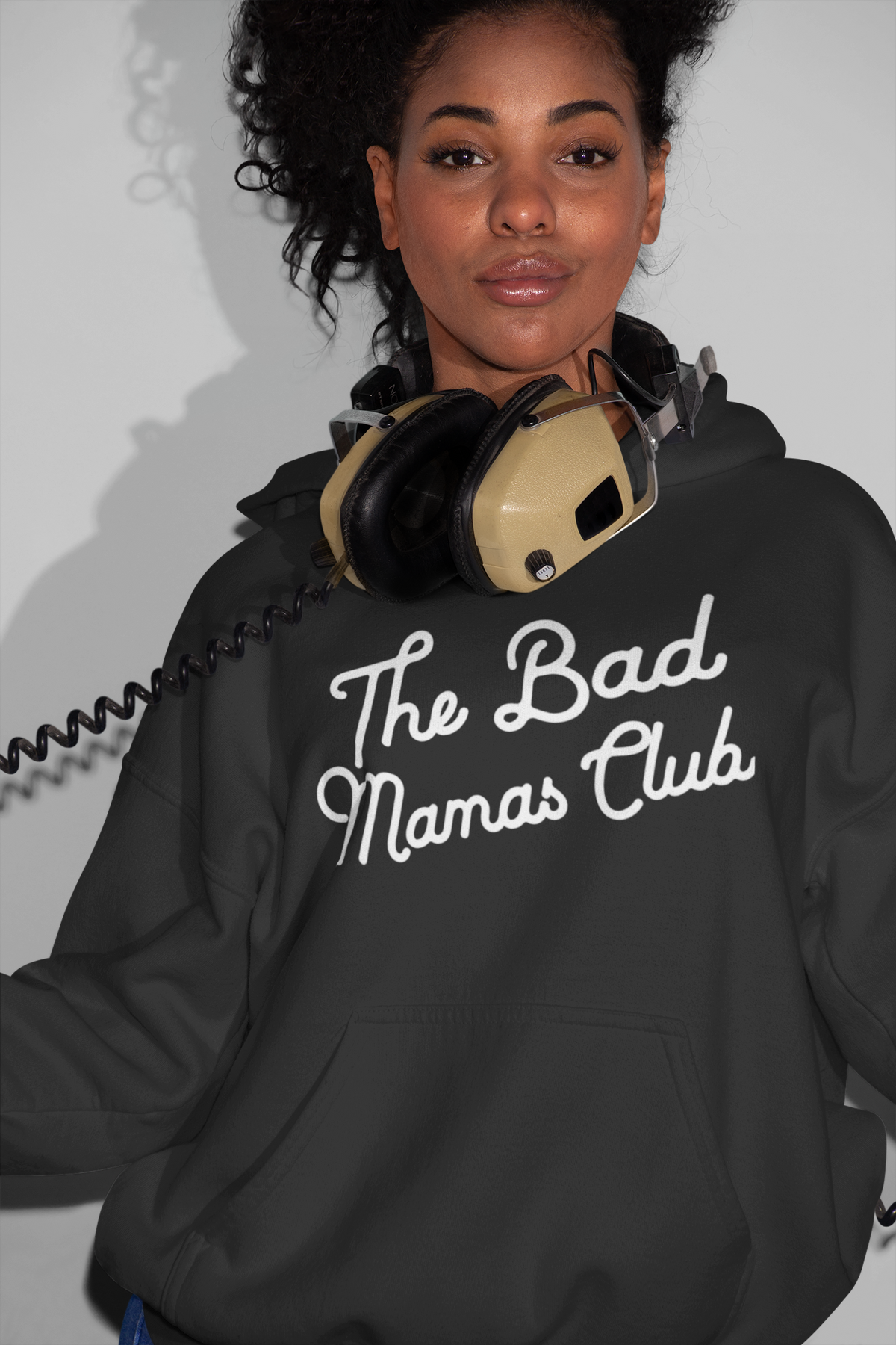 bad mamas champion classic tilt hoodie black